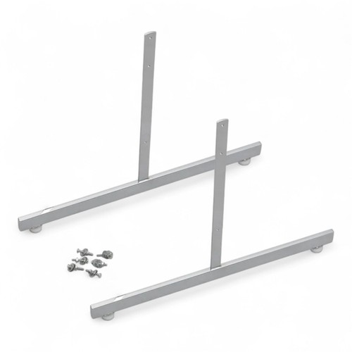 Pair chrome legs for - chrome, grid