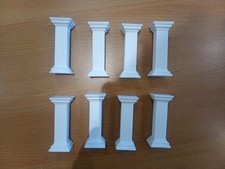 White Roman Column Style Cake Toppers Pillars Wedding