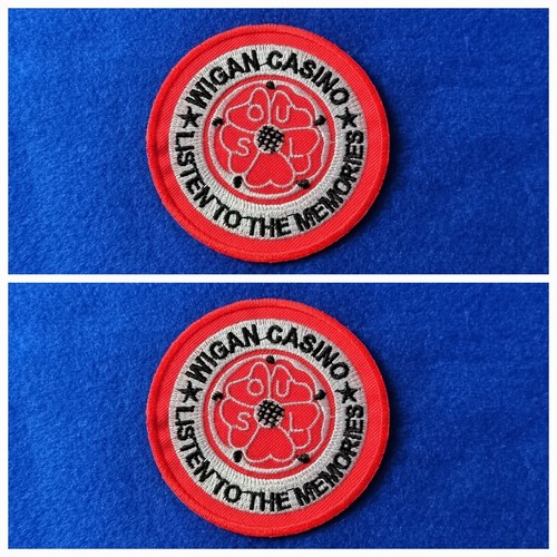 Pair wigan casino patches - casino,