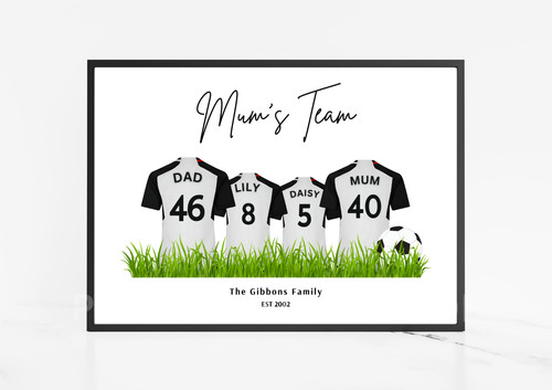 Personalised football family - football,