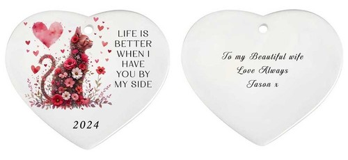 Personalise valentines ceramic - personalise,