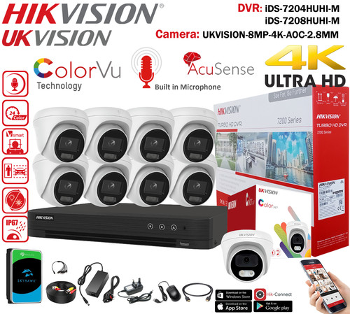 8mp hikvision smart 4k - a.i,