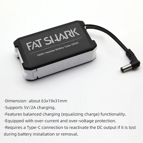 Fatshark 18650 ion battery - fatshark, li-ion