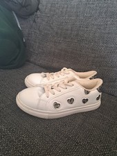 White Pineapple Trainers Size