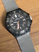MENS ROTARY AQUASPEED DIVERS WATCH MESH STRAP WORKING