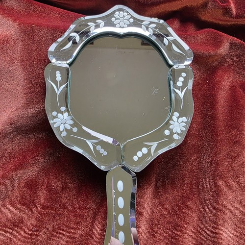 Venetian style hand mirror - venetian,