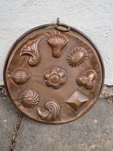 Vintage copper mould with - mould,