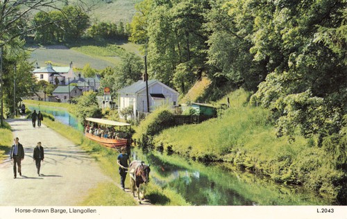 Horse drawn barge - drawn, barge,