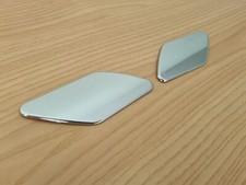 UK SELLER Pair CHROME HeadLight Washer Jet Covers for PORSCHE CAYENNE 958 11-17