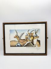Vintage Simon Drew Framed Print, All Animals Are Ink Print