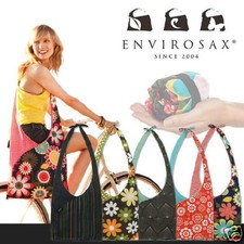 Slingsax Reusable Foldaway Over Shoulder Bags by Envirosax Hobo Slouch 2 pockets
