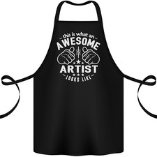 This Is What an Awesome Artist Looks Like Cotton Apron 100% Organic