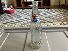 Old vintage Pepsi Cola Swirl Glass Beverages Soda Pop Bottles 10 fl. oz.