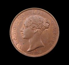 VICTORIA 1853 COPPER YOUNG
