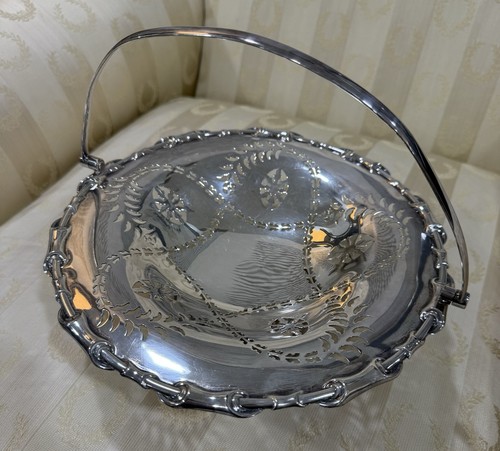 Antique handled fruit bowl - handled,