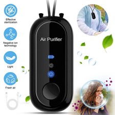 Portable Air Purifier Necklace Mini Wearable Personal Anion Negative Ionizer,NEW