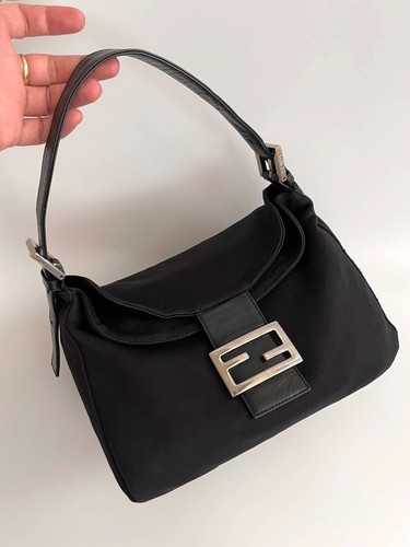 Fendi nylon baguette bag - fendi,