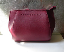 Chantecaille Burgundy Faux Leather Makeup Bag New Unused