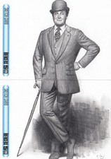 THE AVENGERS 50TH ANNIVERSARY (2012) - ANDY FRY JOHN STEED 2-PIECE SKETCH 1/1