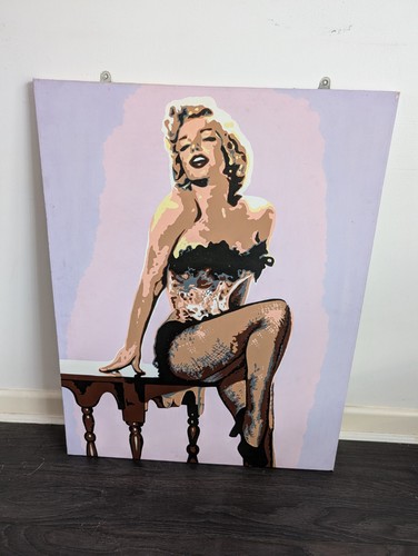 Marilyn monroe hand painted - monroe, hand-painted