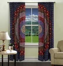 Indian Mandala Curtains Cotton