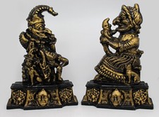 Vintage Cast Iron Punch & Judy Door Stops