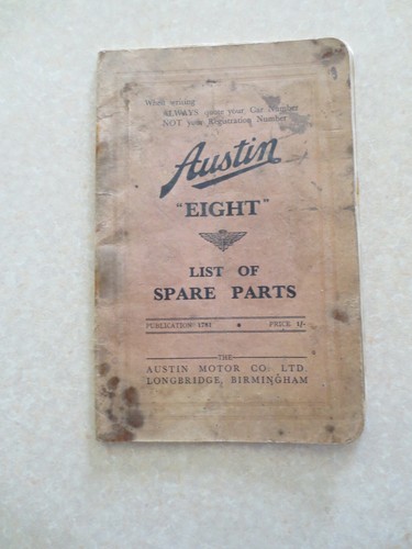 Original 1939 austin eight - austin,