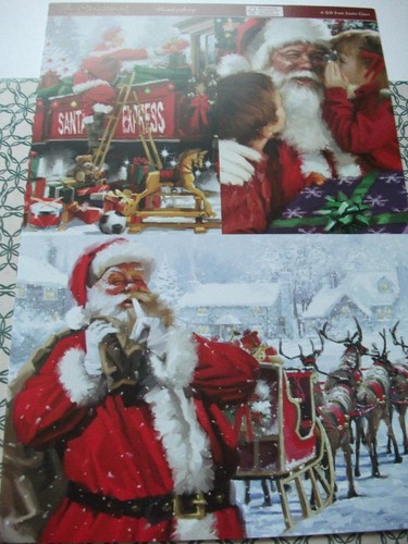 Sheet card toppers santa - a4,