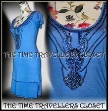 Kate Moss Topshop Blue Beaded