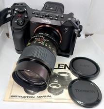 Vintage 1980's 135mm f2.8 Declicked Lens & Sony E NEX Mount for FX6 A7r A7s A7IV