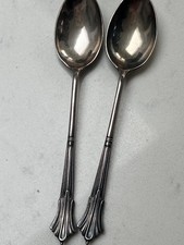  Solid Silver Tea Spoons, 2 in total Albany pattern