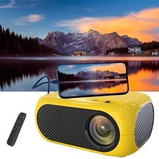 Mini Projector HD 720P Portable Wired Projector Home Theater, Compatible with Sm