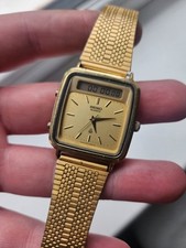 Vintage 1980, GOLD PLATED, SEIKO QUARTZ DIGITAL WATCH, H357-509A