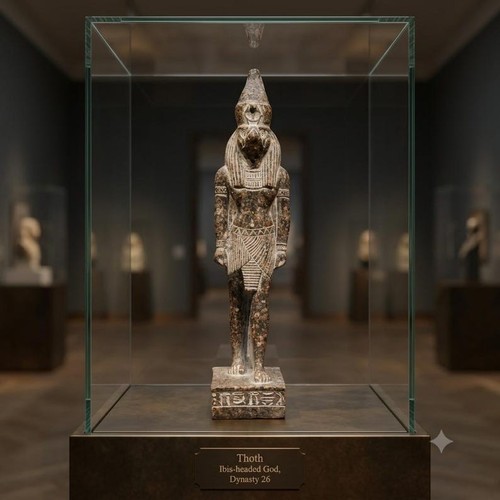 Horus form falcon statue - in,