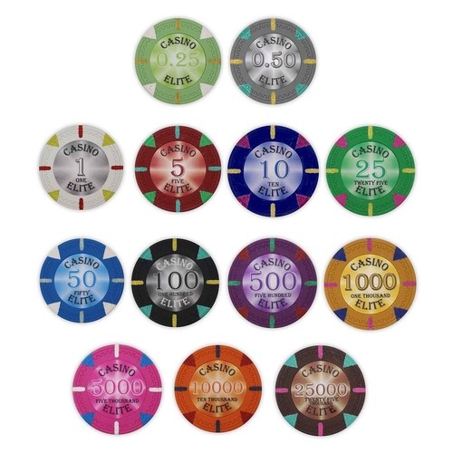 Casino elite clay poker chips - clay,