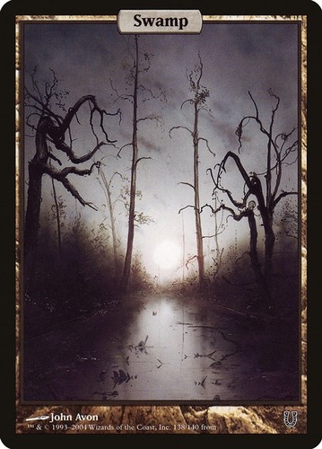 Swamp full art unhinged mp - -,