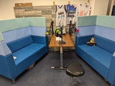 Elite Evo Plus High Back Booth Seating - Blue - Pair of 2 seater booths - OFFERS