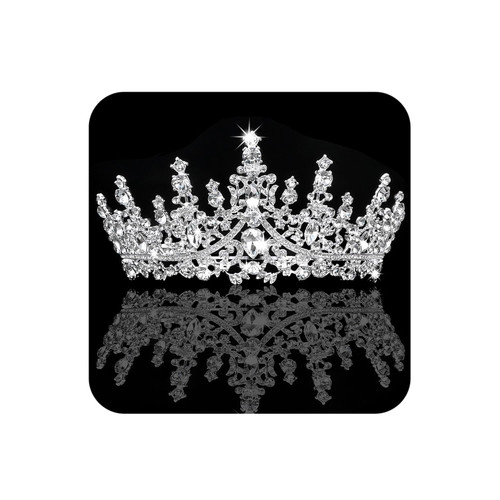Silver tiara and crown for - and,