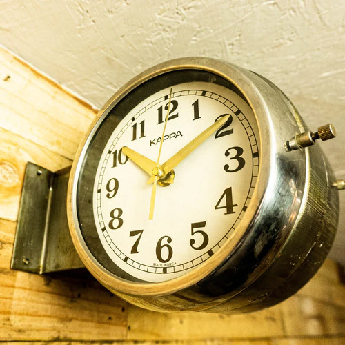 Kappa round double sided clock - round,