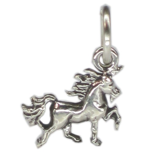 Unicorn tiny sterling silver - unicorn,