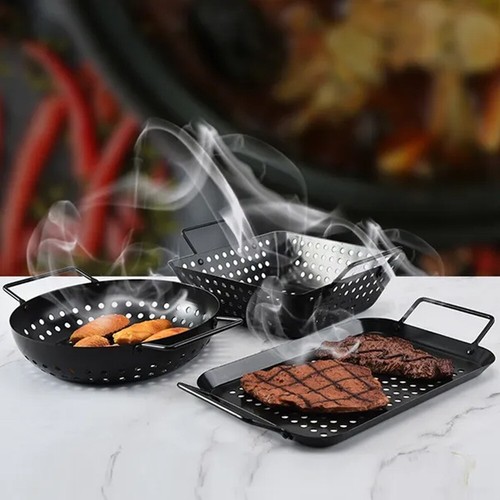 Barbecue tray non stick plate - non-stick,
