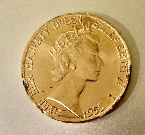 Coronation medallion 1953 - coronation,