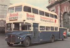 OLD BUS  POSTCARD ROUTEMASTER