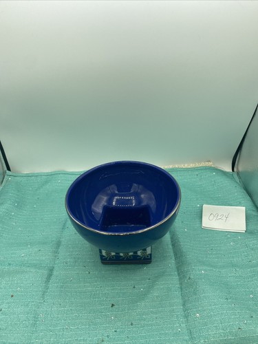 Deep blue cashe pot - deep,