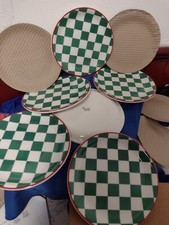 Pack of 6 Steelite Green Check