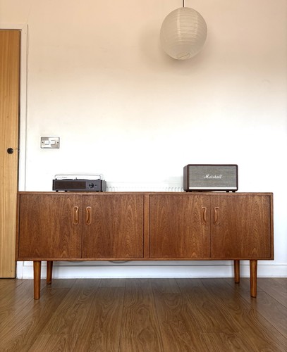 Plan teak sideboard vinyl - plan, /