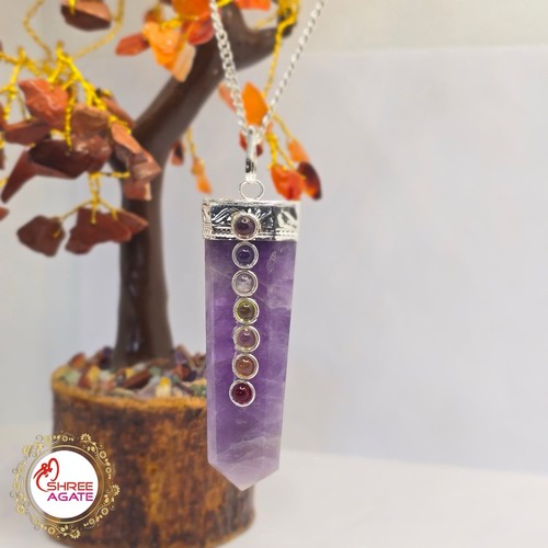 Natural amethyst chakra - natural, 7