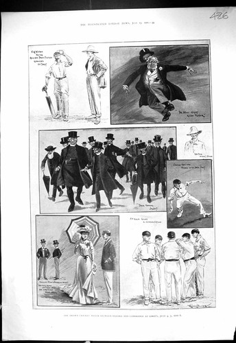 Old 1901 cricket - sport, oxford