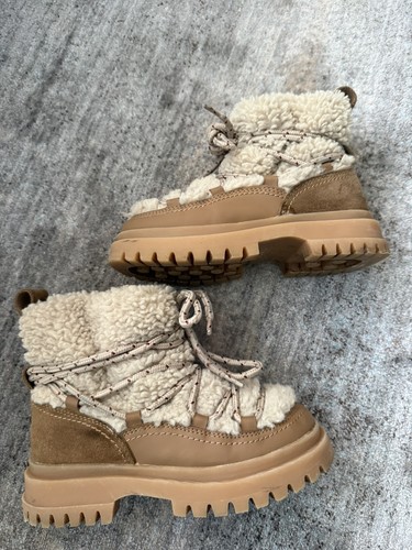 Zara kids faux shearling - faux, laced