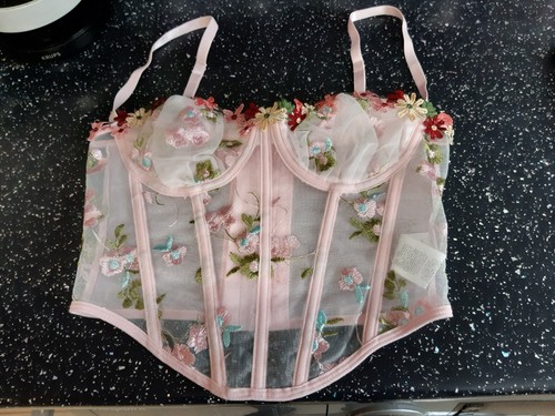Shein sheer pink - shein, corset